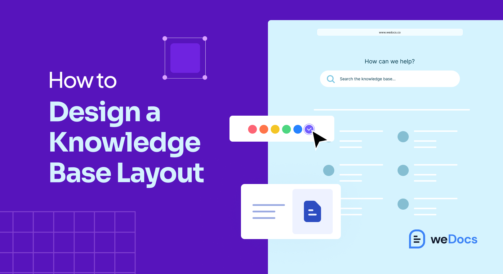 How to design a knowledge base layout