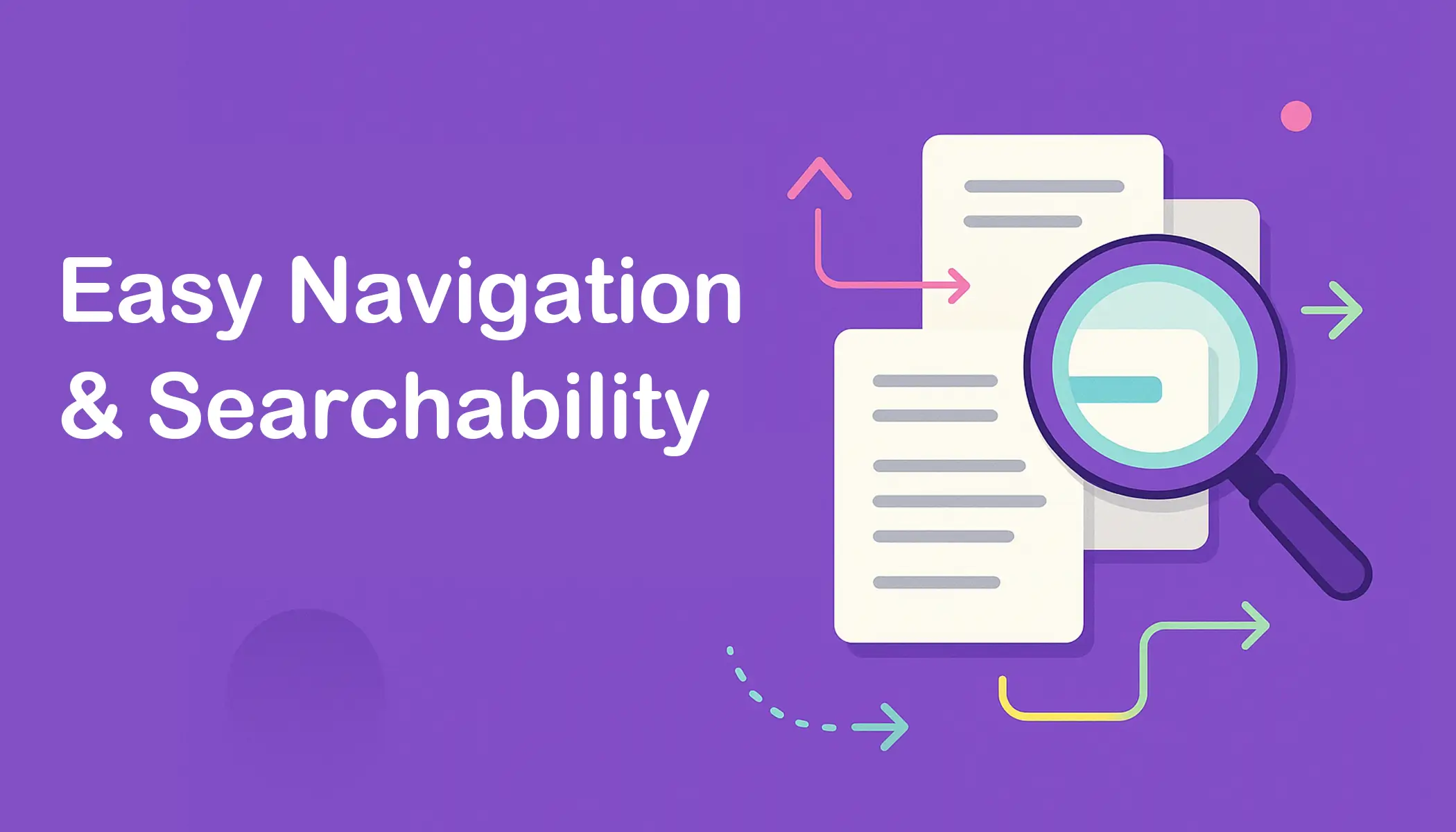 Easy navigation and searchability