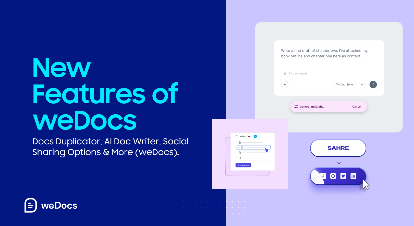 New Features of weDocs