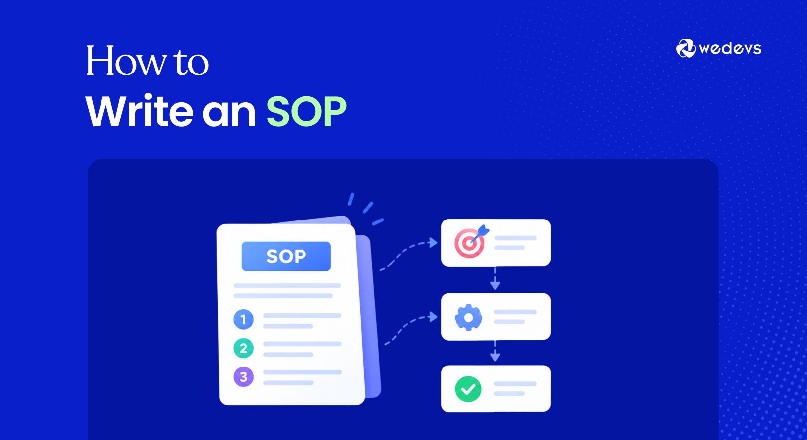 How to Write an SOP