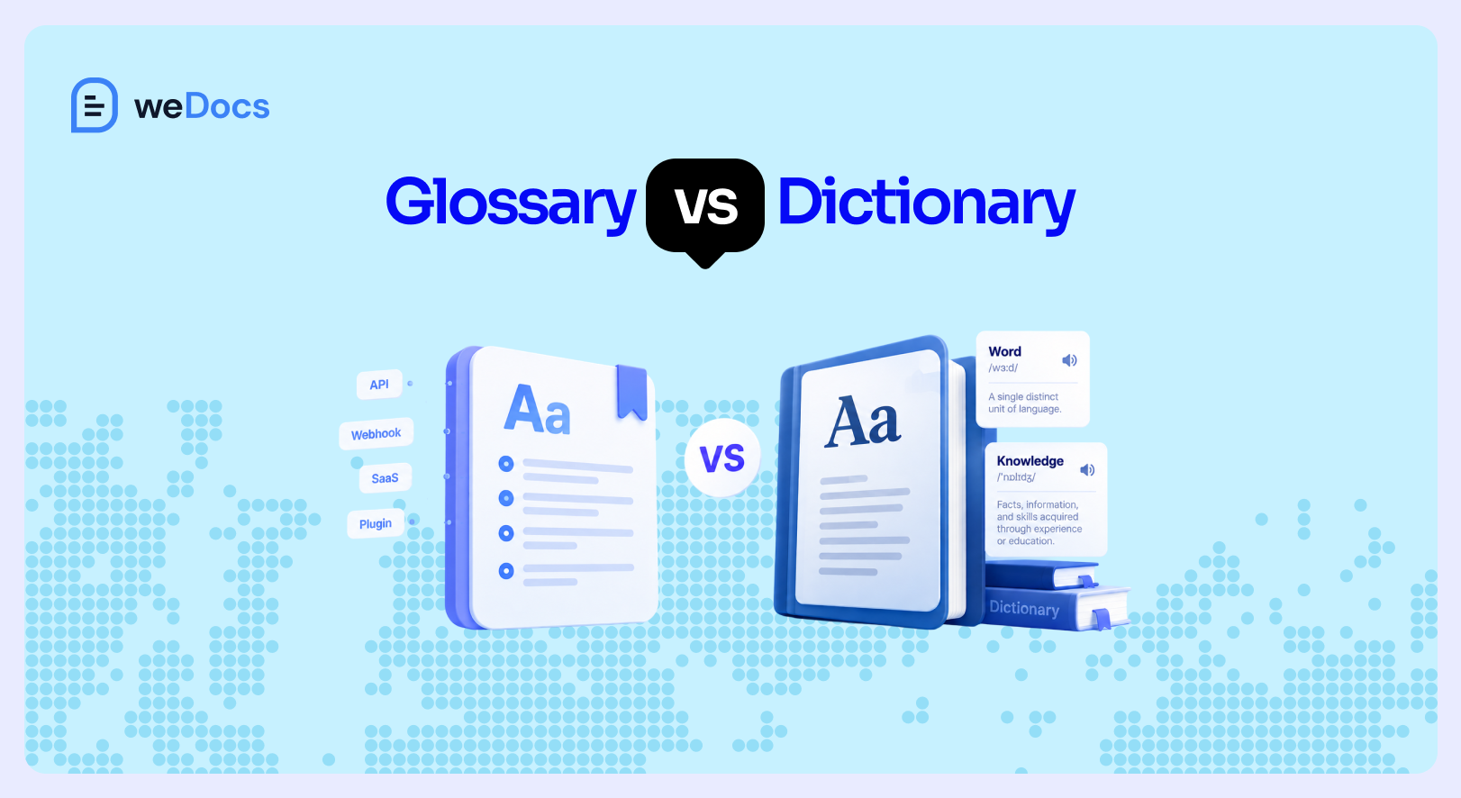 Glossary vs Dictionary