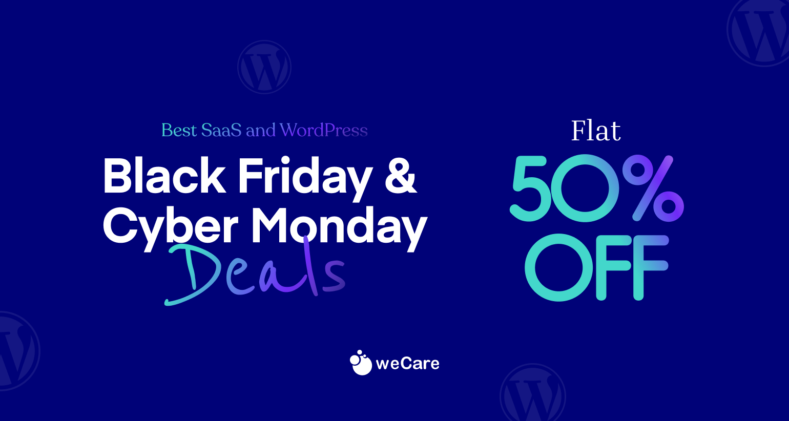 weCare BFCM Deal