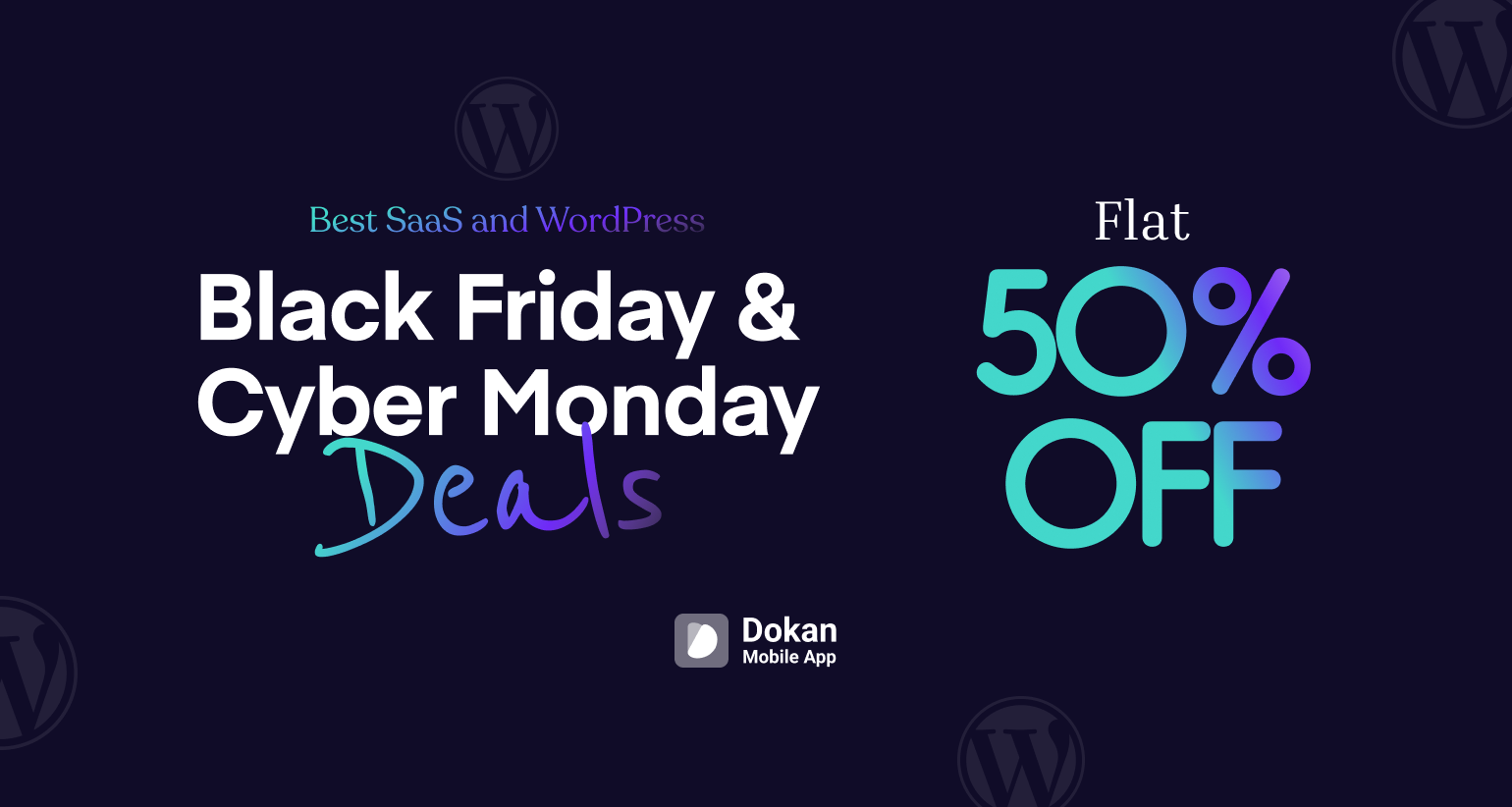 Dokan Mobile App BFCM Discount Banner