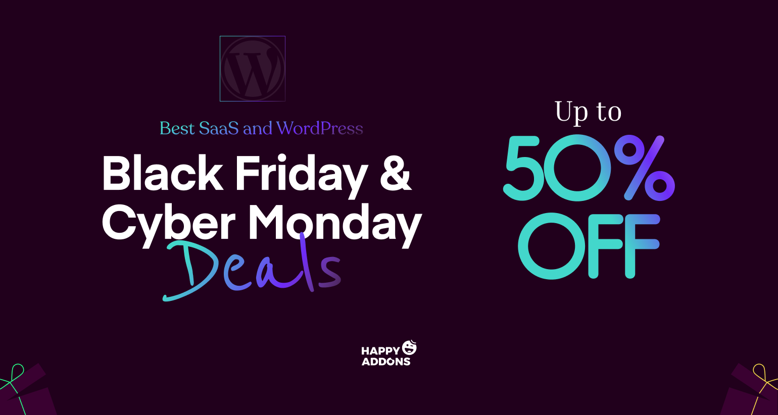 HappyAddons BFCM Discount Banner