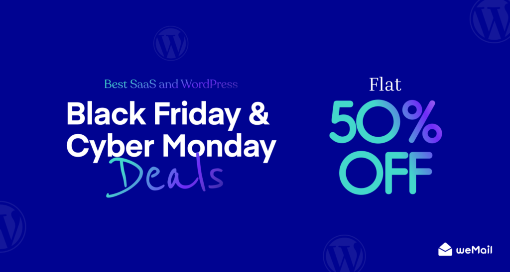 weMail BFCM Discount Banner