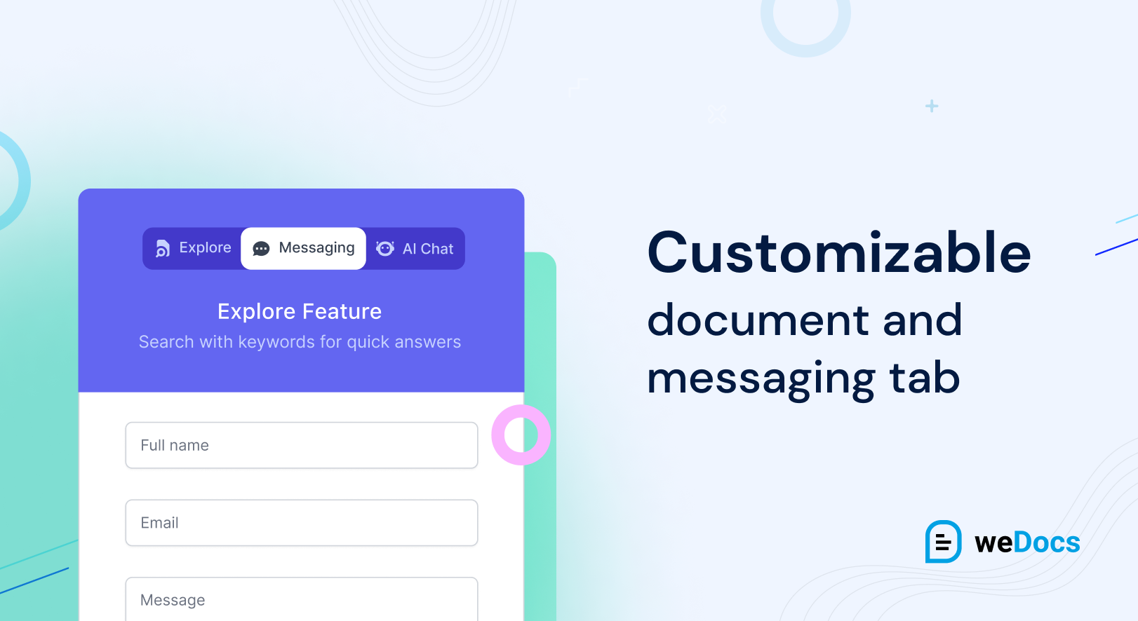 Custom and pre-built design widgets